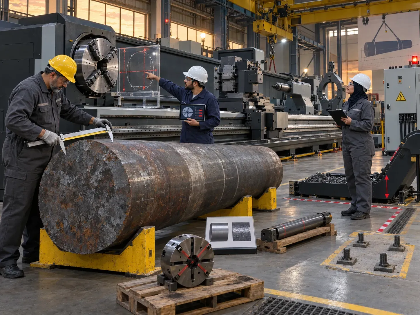 Factory team reviewing common CNC lathes selection risks