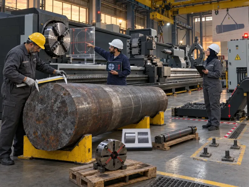 فريق المصنع يراجع مخاطر اختيار مخارط CNC