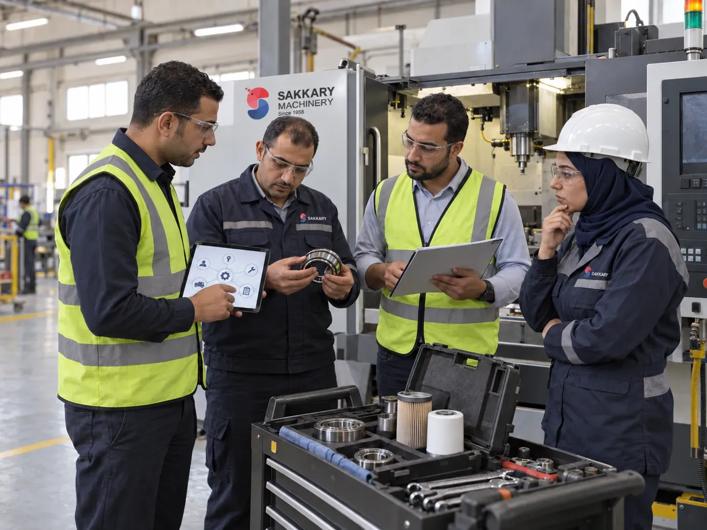 Factory team reviewing common machinery after-sales support selection risks
