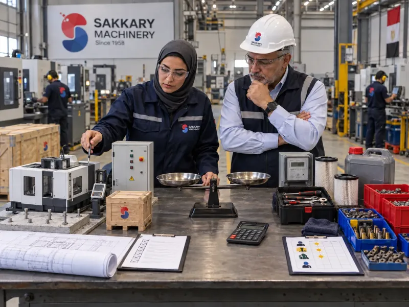 Industrial illustration for CAPEX vs OPEX in Manufacturing, SAKKARY MACHINERY Industrial Knowledge Center