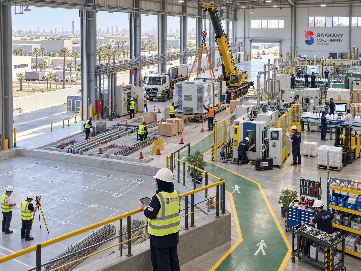 Industrial planning concept for how to set up a factory in egypt - SAKKARY MACHINERY
