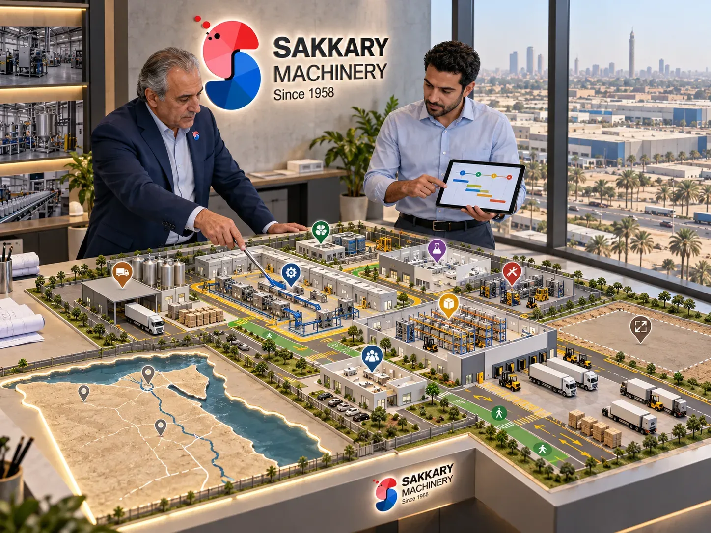 Industrial planning concept for how to start a factory in egypt - SAKKARY MACHINERY