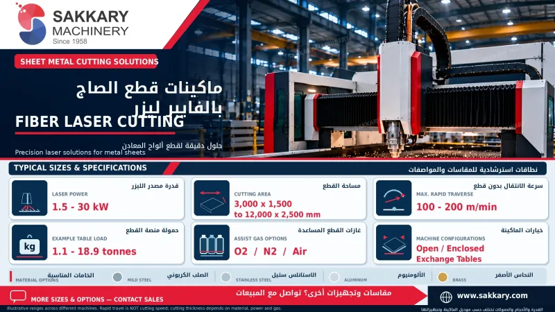 sakkary-fiber-laser-sheet-cutting-typical-specifications