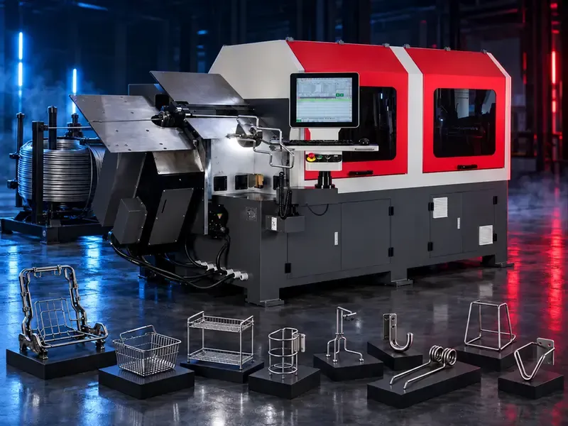 Auto Link 3D CNC wire bending machine for automatic wire straightening bending and cutting