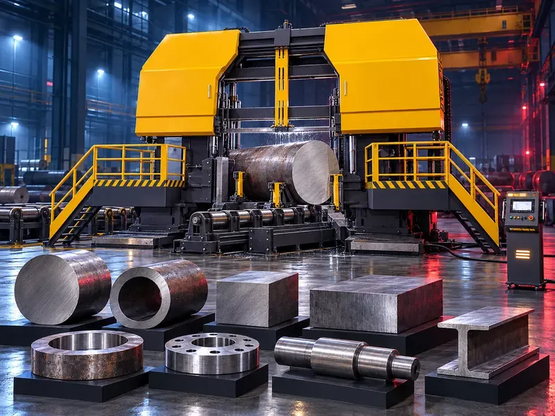 automatic gantry type horizontal bandsaw for heavy duty large metal cutting