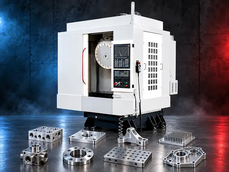 مركز ثقب وقلاوظ CNC مزود بإسبندل رأسي ومغير أدوات ووحدة تحكم