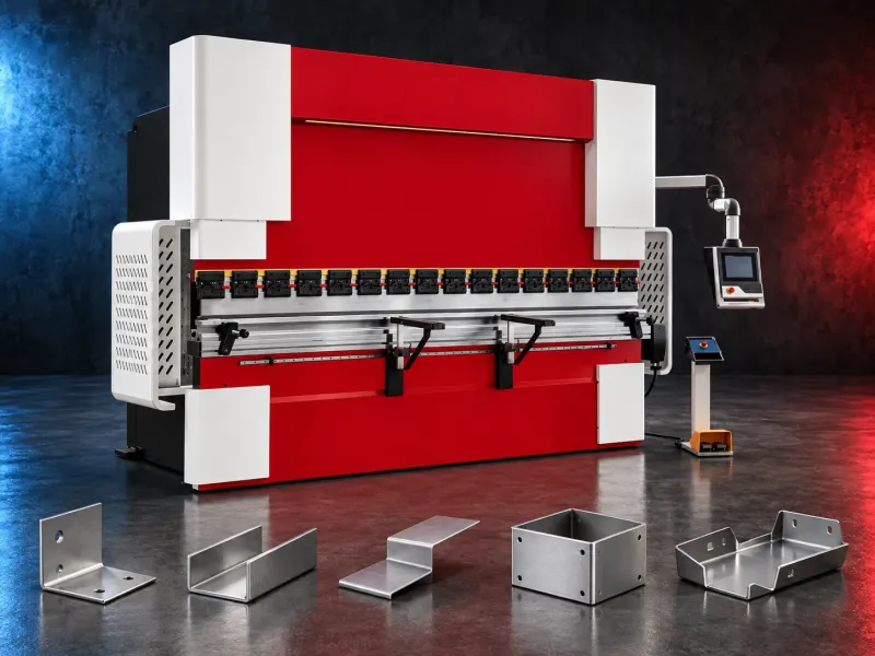 CNC Hydraulic Press Brake bending a sheet metal component