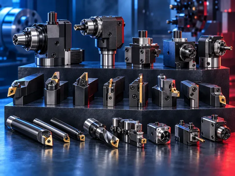 CNC lathe tooling and tool holders for turning, boring, grooving, threading and live tooling