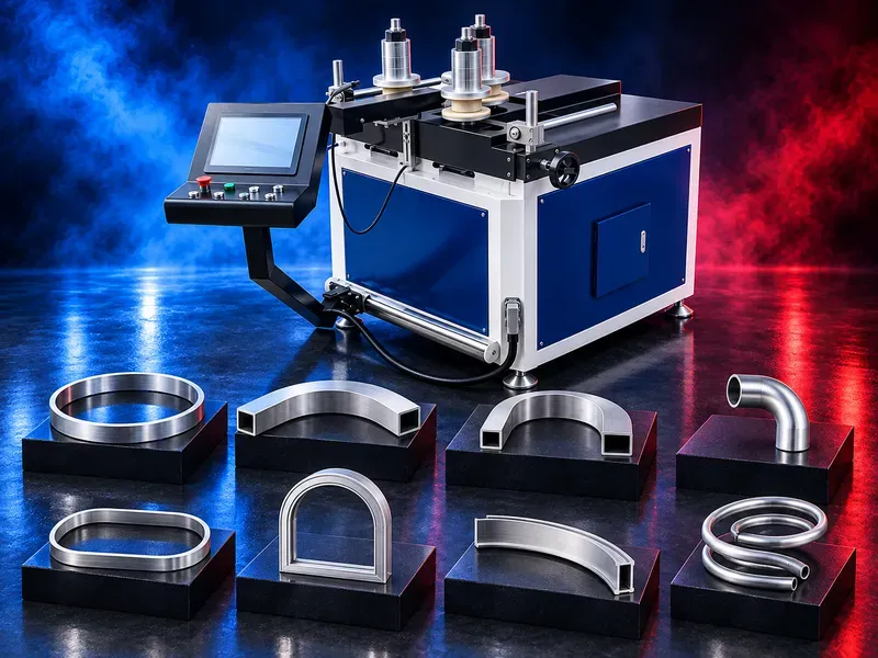 3-roller automatic CNC profile and pipe arc bending machine