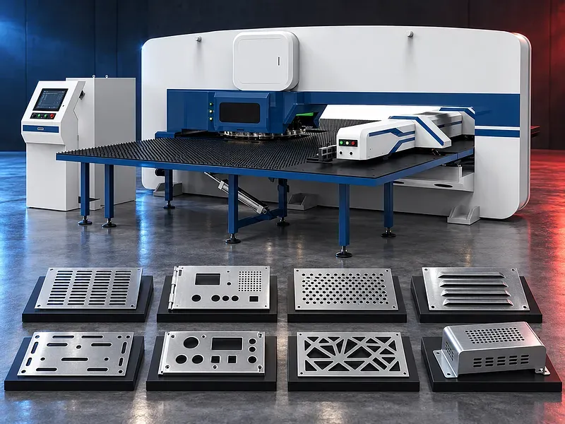تصميم معلوماتي يصف خصائص مقترحة للتخريم البرجي CNC وتطبيقات تصنيع الصاج