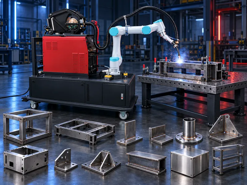 Collaborative intelligent welding robot for automated metal structure welding