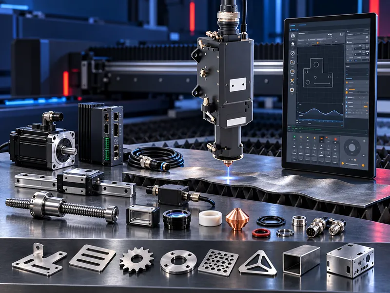Fiber laser cutting head for flat-sheet, tube and multi-axis laser cutting applications