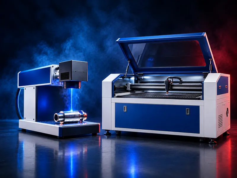 Fiber and CO₂ laser marking, engraving and cutting machines for industrial applications