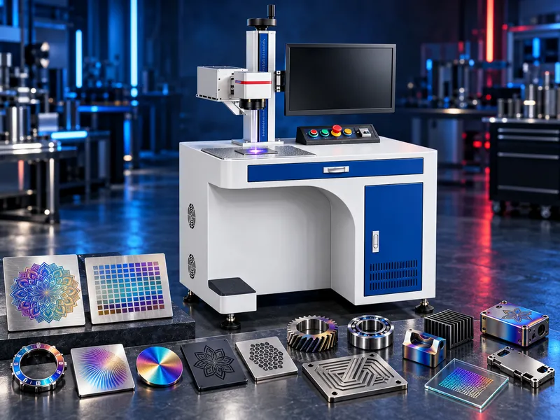 MOPA fiber laser marking machine for precision metal and color marking