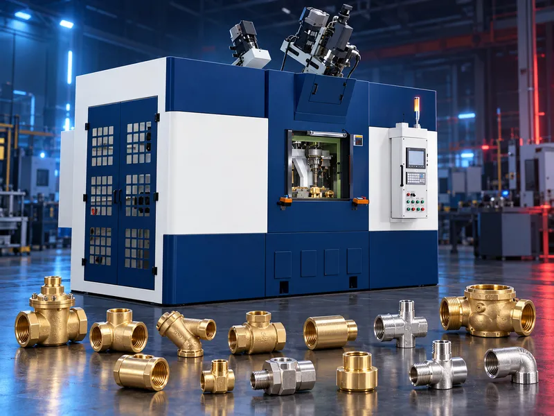 ماكينة CNC متعددة المحاور لتشغيل المحابس والوصلات المصنوعة من النحاس الأصفر