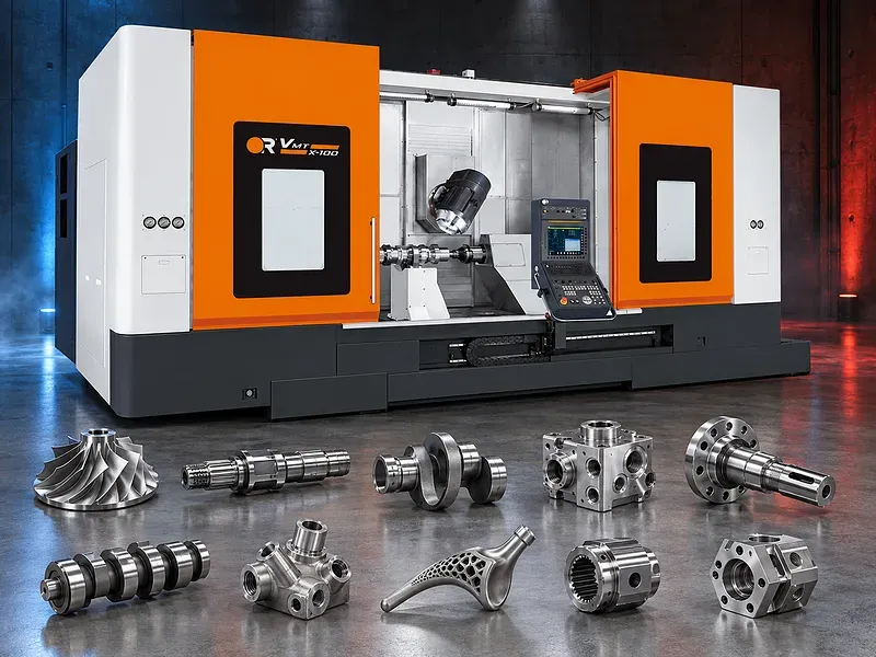 مركز خراطة وتفريز CNC متعدد المهام لتنفيذ عمليات تشغيل مدمجة