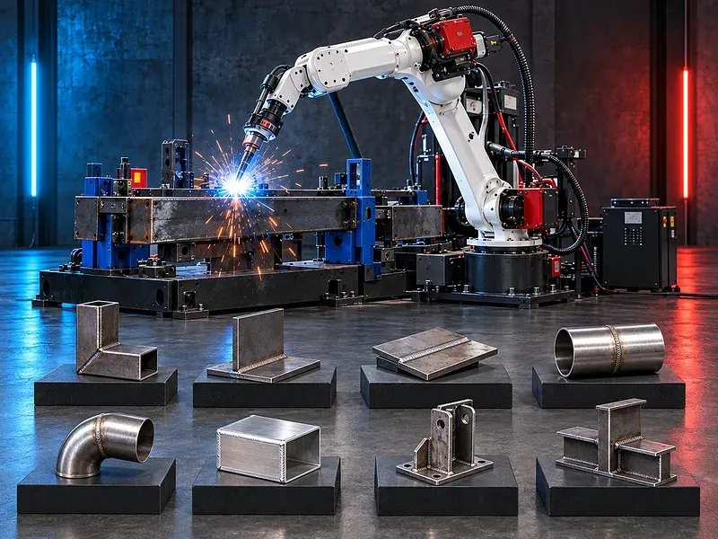 HAIRUI robotic welding solutions including collaborative, positioner, and gantry workstations