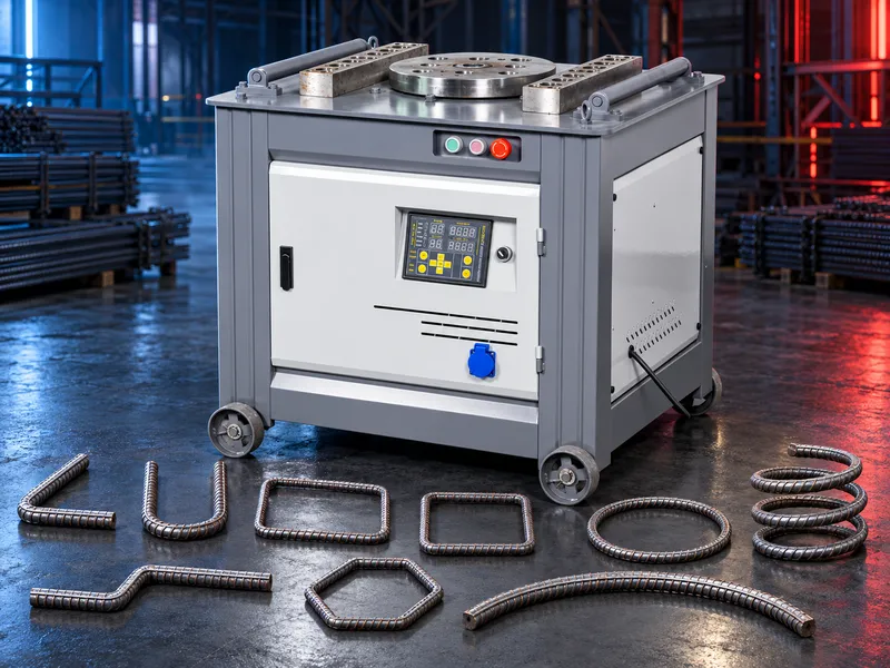 Electric steel rebar and round bar bending machine